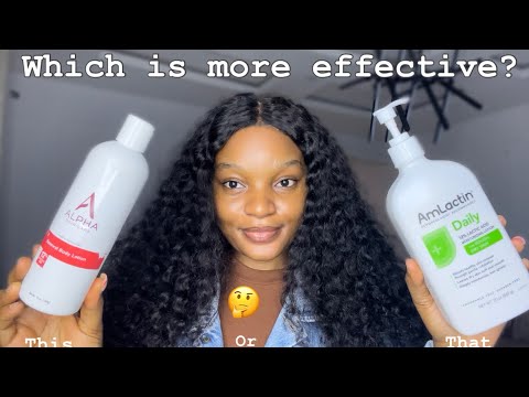 Amlactin vs Alpha skincare lotion😍 |which is more effective?Best lotions for smooth and even skin✅