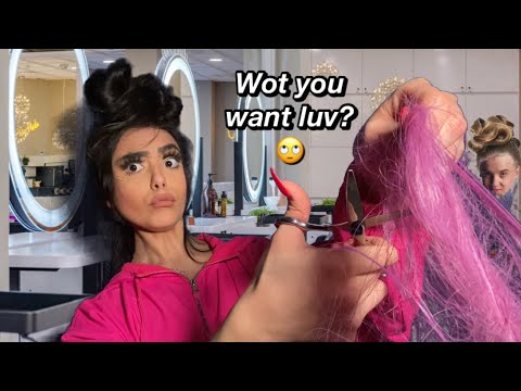 ASMR~ British Girl Chav Hairstylist Ruins your Hair Roleplay