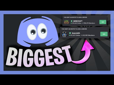 The BIGGEST DISCORD SERVERS in the WORLD (600K Members)