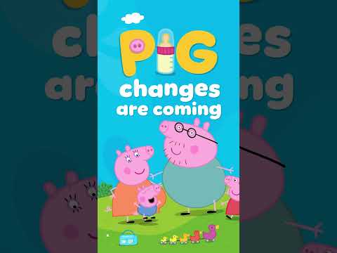 PIG Changes are Coming!!🍼  #PeppaPig #Shorts #ExpectingPigChanges