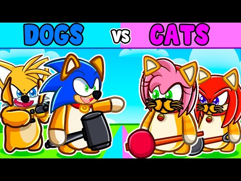 CATS vs DOGS in Party Animals!