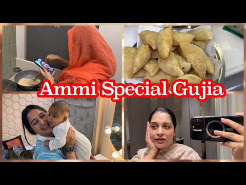 Ammi ki special gujia banayee| Video call pe recipe😜| My favourite quick face clean-up at home