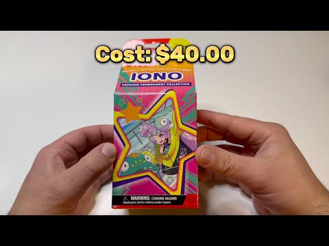 Iono Premium Tournament Collection Box - Pokemon Card ASMR