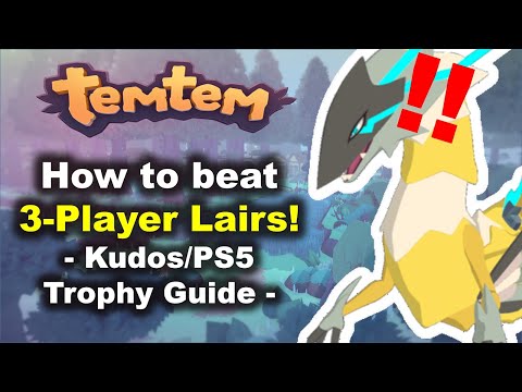 Temtem Lair Guide - How to beat 3-Player Lairs & get the Kudos/PS5 Trophy! - Elite Lair Explorer