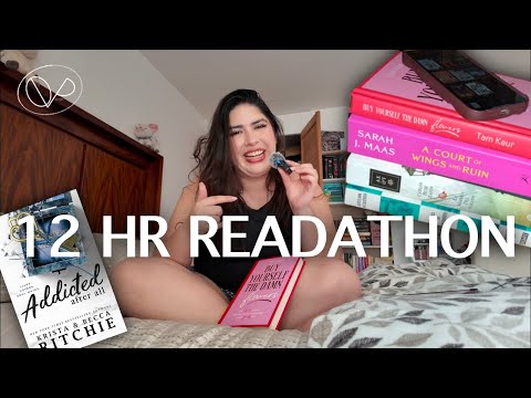 12 hr readathon! (How many books can I read as a slow reader?) | Vphotolife