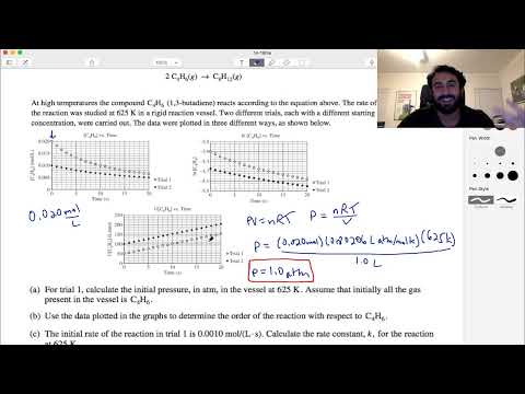 AP Chemistry Short Answer Question 4 (Kinetics)