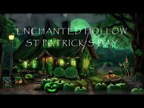 ENCHANTED SAINT PATRICK'S DAY PARTY-LEPRECHAUN & WITCH FRIENDS-GREEN JACK-O-LANTERNS-NATURE SOUNDS