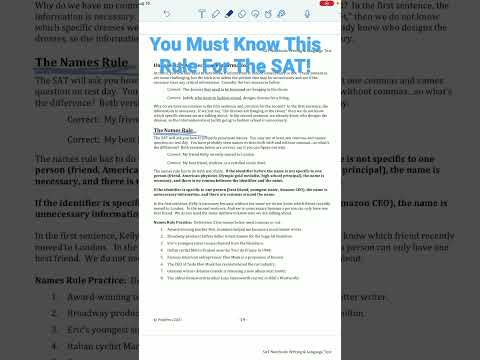 The Names Rule For The SAT