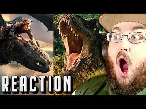 How To Train Your Dragon & Jurassic World Rebirth | Official Trailer REACTION!!!