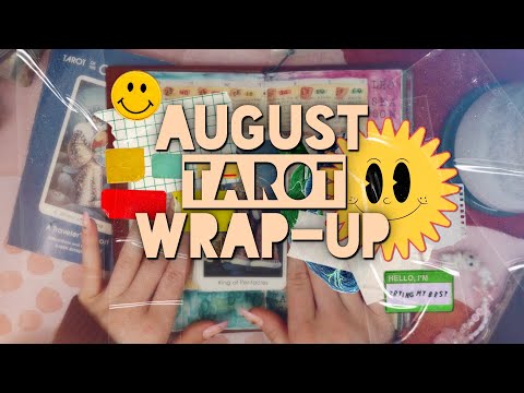 I did not meet my tarot goals... 🫣 a recap of my practice this August