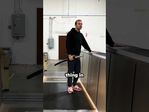 Attempting the world's longest slice on the fastest moving sidewalk