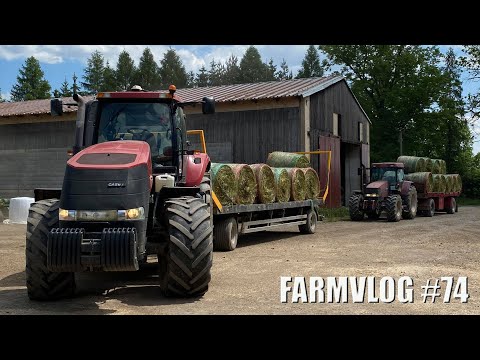 FARMVlog #74 - Odvoz senážních balíku s Case IH Magnum 260