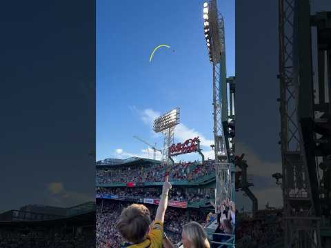 POV: you’re in the green monster #baseball #mlb #savannahbananas #homerun #batflip