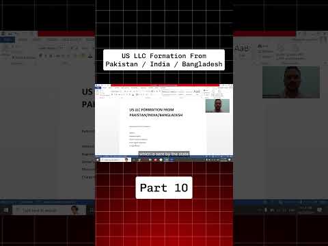 How to Form US LLC from Pakistan in 2025 | FREE Complete Guide Step by Step | Part 10