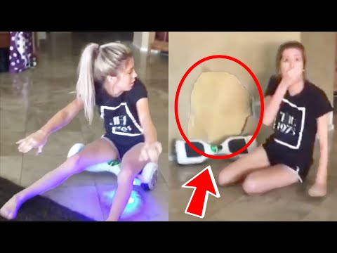 SHE MADE A HOLE IN THE WALL! | FUNNY FAILS