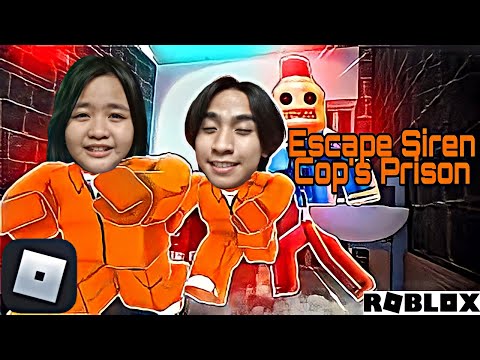 Escape Siren Cop's Prison (SCARY OBBY) Roblox Gameplay with Bunso