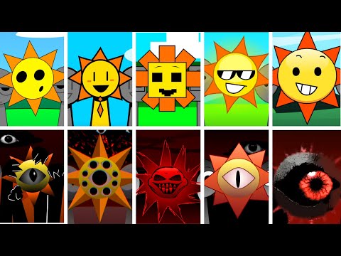 🌞Incredibox - Sprunki but ONLY MR SUN in ALL Different Mods | V5 🌞