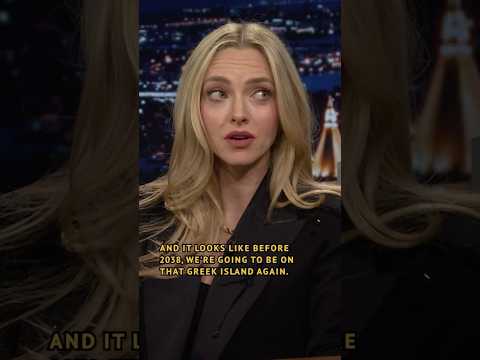 #AmandaSeyfried addresses rumors of #SabrinaCarpenter playing her daughter in #MammaMia! 3 👀