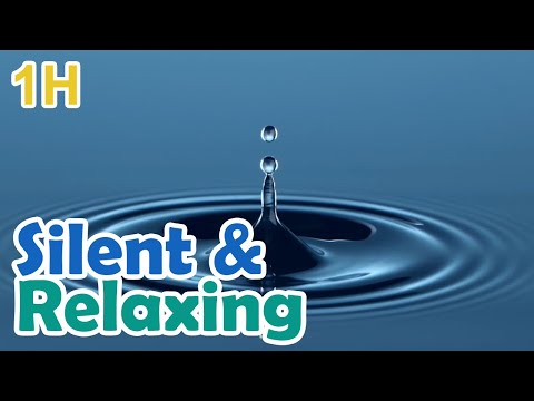 long Relaxing Screensaver of Water drop slow motion video loop no sound no music