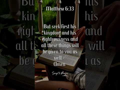 Matthew 6:33 | Seek First The Kingdom Of God | #bibleverse #shorts