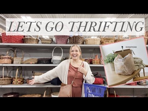 COME THRIFT WITH ME [what I donated & what I thrifted]