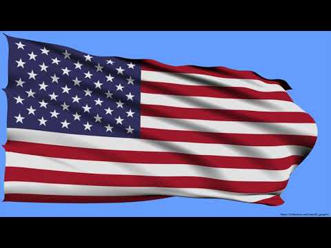 U.S. Flag of the United States of America Animation American Waving Flag  USA US Video 4K U.S.A.