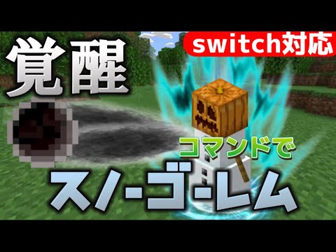 【マイクラ統合版】コマンドでメチャクチャ強くなった覚醒スノーゴーレムを作ってみた‼︎