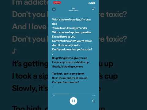 Toxic -Britney Spears #lyrics #music #toxic #britneyspears