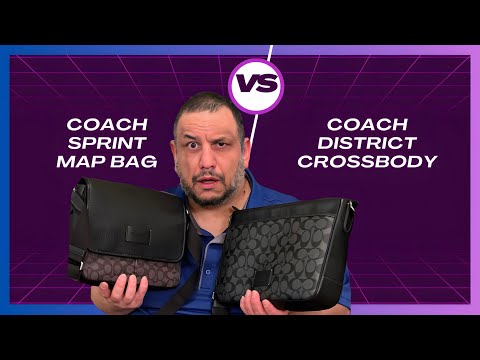 Coach Sprint Map Bag VS Coach District Crossbody