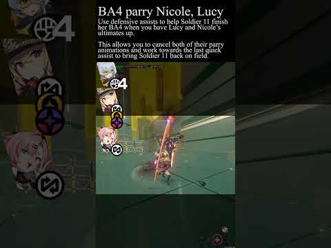 3 BA4 Parry Cancel Nicole Lucy #zenlesszonezero #soldier11 #guide #tips #tricks #lucy # nicole