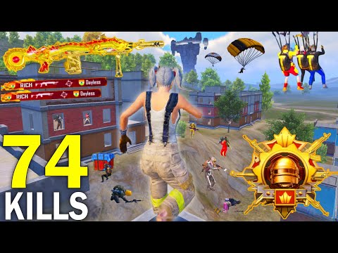 74 Kills😱MY NEW SEASON RECORD in APARTMENTS🔥PUBG Mobile