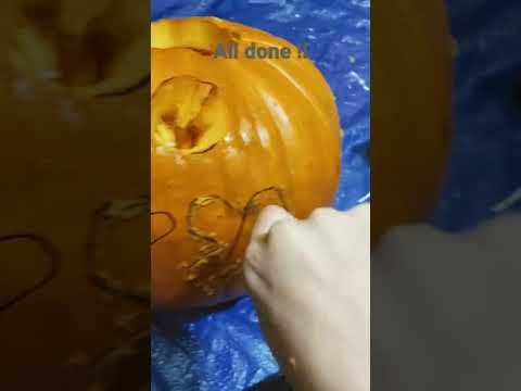 Part  2 of carving pumpkins