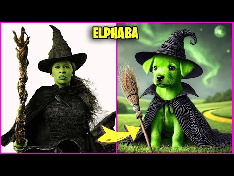 🧙‍♀️Wicked Movie Characters As Puppies + Guess Their Voice & More! | Elphaba💚 Glinda 💗