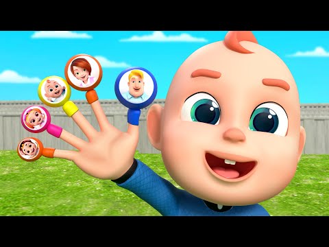 Finger Family Song | Learn Colors | Nursery Rhymes & Kids Songs | Rosoo