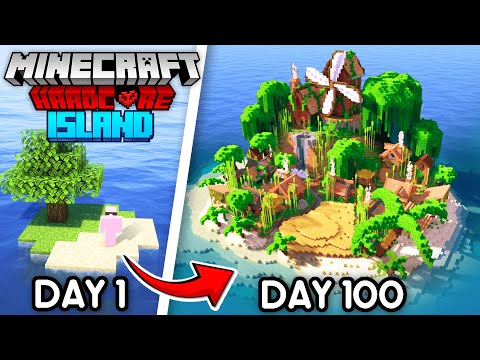 I Survived 100 Days on a Deserted Island in Minecraft Hardcore