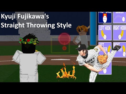 Roblox HcBB 9v9 Kyuji Fujikawa's Straight Throwing Style - 藤川球児のストレートの投げ方