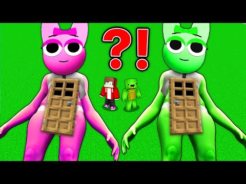 What's INSIDE the GREEN and PINK SPRUNKI GIRLS DOORS in Minecraft Maizen!