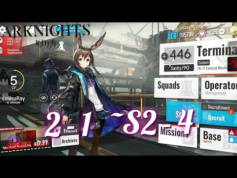 Arknights | 2-1~S2-4 gameplay | Mixed Ops