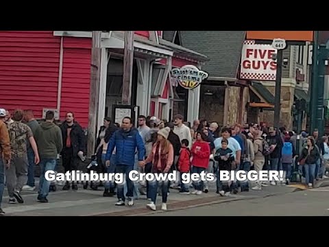 GATLINBURG. Bigger Crowd today than yesterday WOW!!!