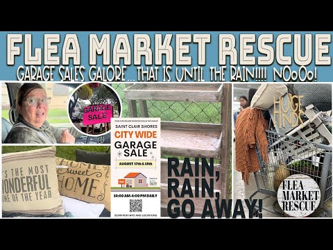 LET'S SHOP FOR HUGE YARD SALE & THRIFTING HOME DECOR FINDS!!! ST. CLAIR SHORE GARAGE SALES 2024