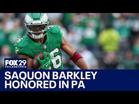 Saquon Barkley honored at charity event in Allentown | FOX 29 News Philadelphia