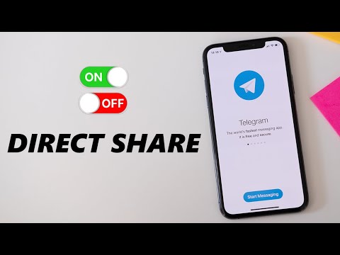 How To Enable / Disable Direct Share In Telegram