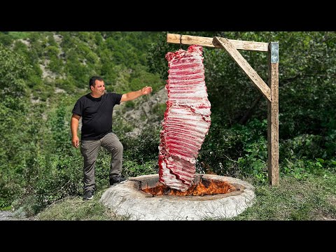 Juicy Beef Ribs From Tandoor With Tender Bulgur! Life In The Village Of Azerbaijan