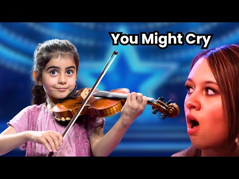 8-Year-Old Violinist from Gaza Brings audience to Tears with Heartbreaking Song (ai generated)