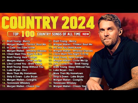 ​​Brett Young, Luke Combs, Morgan Wallen, Kane Brown, Jason Aldean 💖 New Country Music 2024