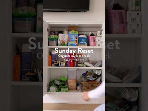 Organize My Kids' Pantry With Me