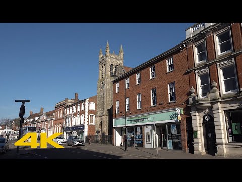 Dereham Walk: Town Centre【4K】