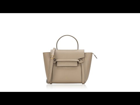 Celine Grained Calfskin Nano Belt Bag Light Taupe