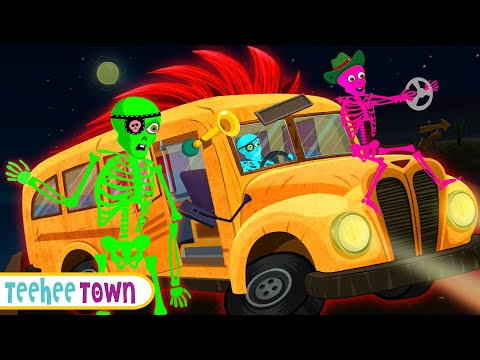 Cowboy Skeletons Riding A Bus | Midnight Ride | Spooky Rhymes for Teehee Town