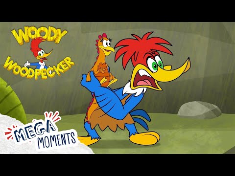 Woody's Jurassic Adventure! | Woody Woodpecker | Full Episodes | Mega Moments